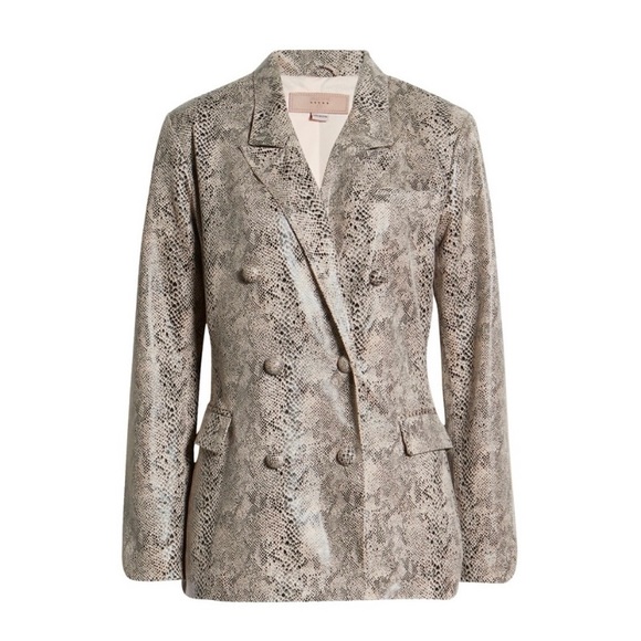 Blank NYC Anniversary Pink Snake Skin Blazer - Picture 3 of 9